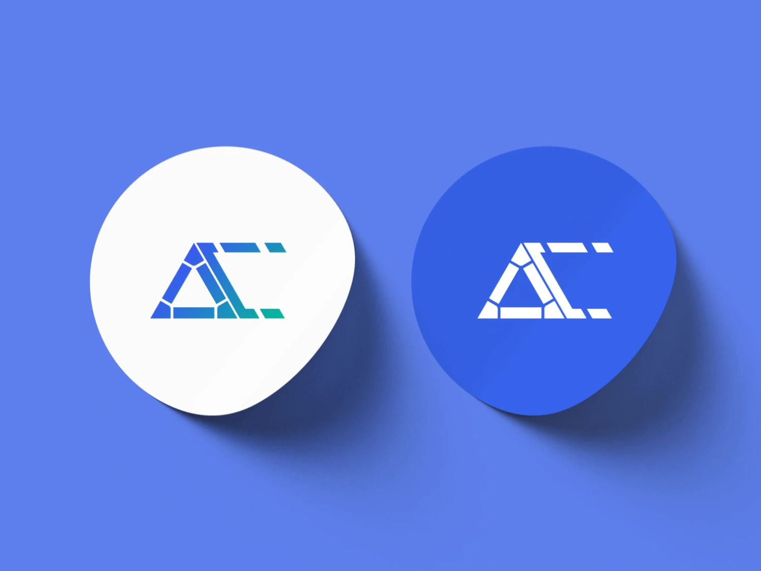 mockup roll edge sticker image